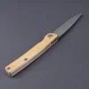 Handgefertigtes Klappmesser Linerlock Kirschholzgriff Frontflipper