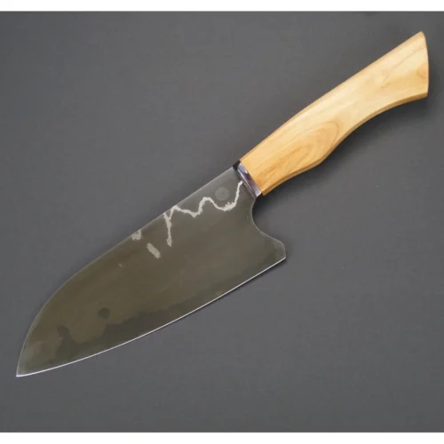Handgeschmiedetes Küchenmesser 1.2419 und Nickel