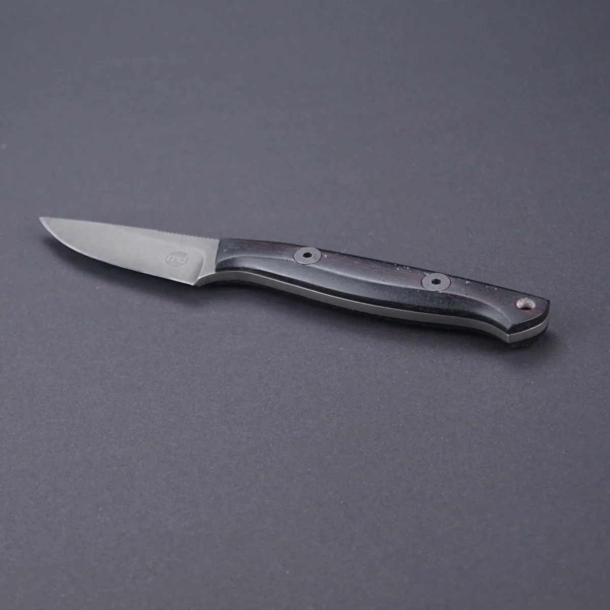EDC Messer Wolldeckenmicarta Griff stone wash