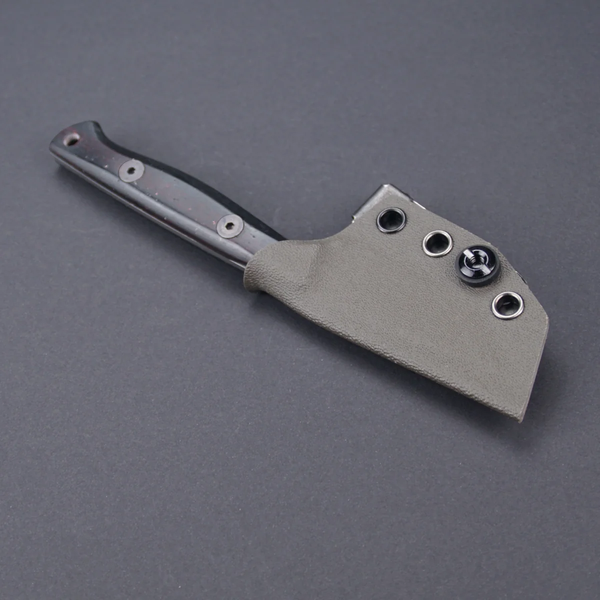 EDC Messer Wolldeckenmicarta Griff Kydexscheide