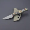 Handgefertigtes EDC Messer Papiermicarta Griff Stone Wash