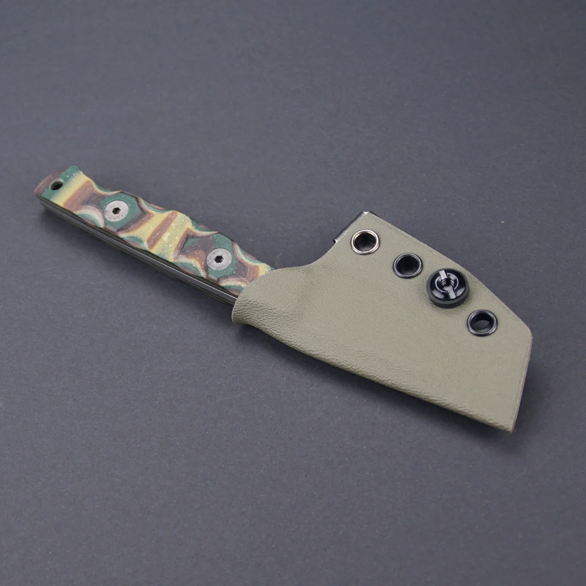 EDC Messer Papiermicarta Griff Kydex Scheide