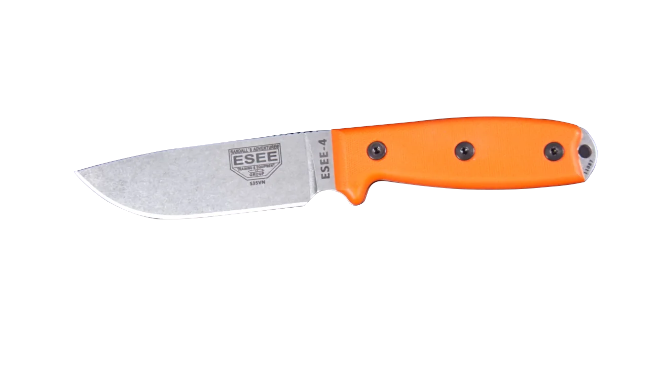 ESEE-4 Messer mit original Griffschalen vor der Überarbeitung