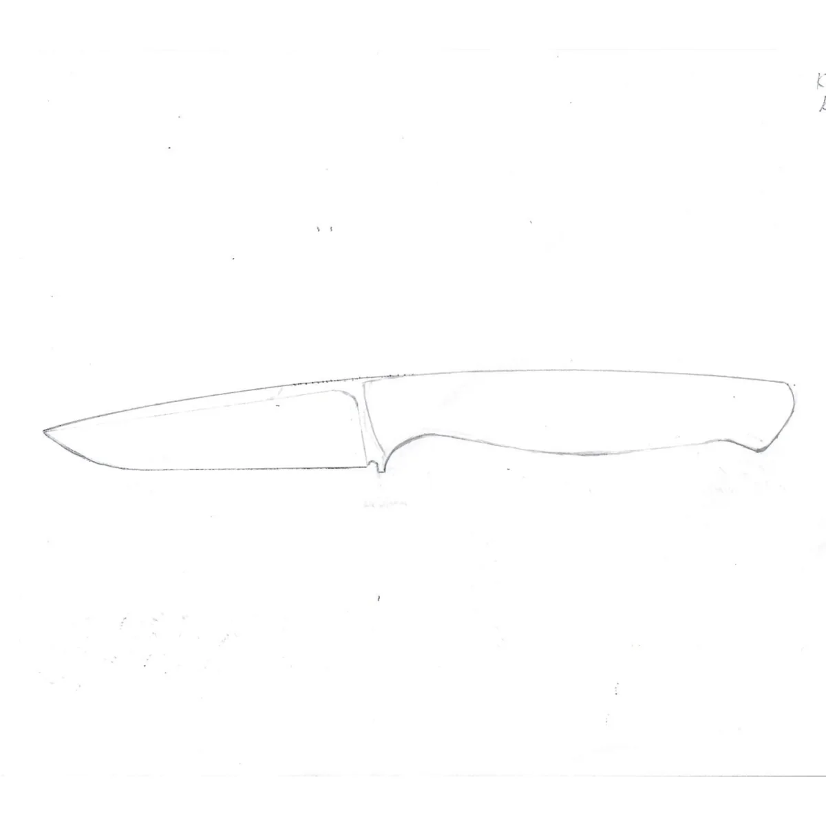 Jagdmesser Skizze