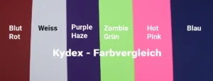 Kydex Farbvergleich